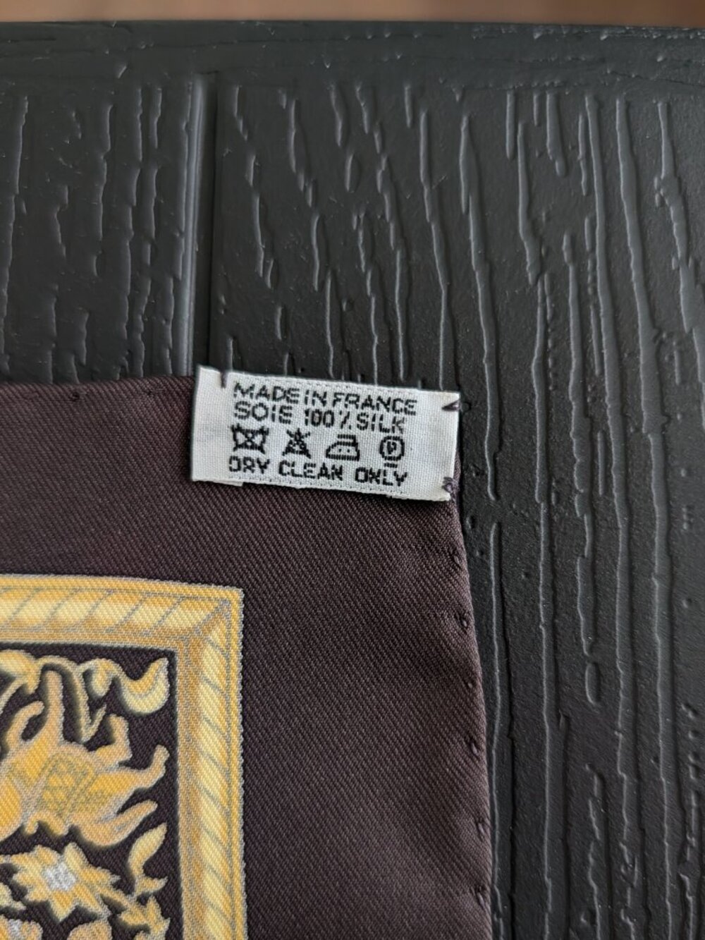 Vintage Hermès Chasse en Inde Carré 90 Silk Scarf Michel Duchêne Brown Gold - Picture 4 of 10